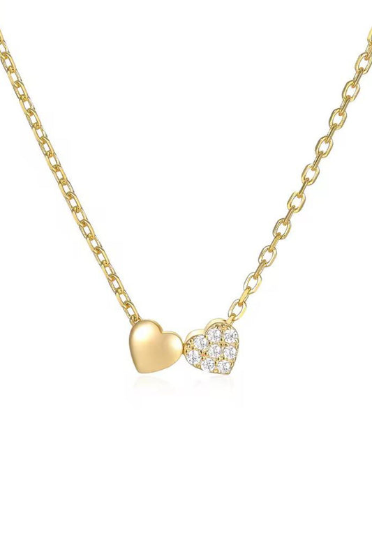 Doble corazón punto