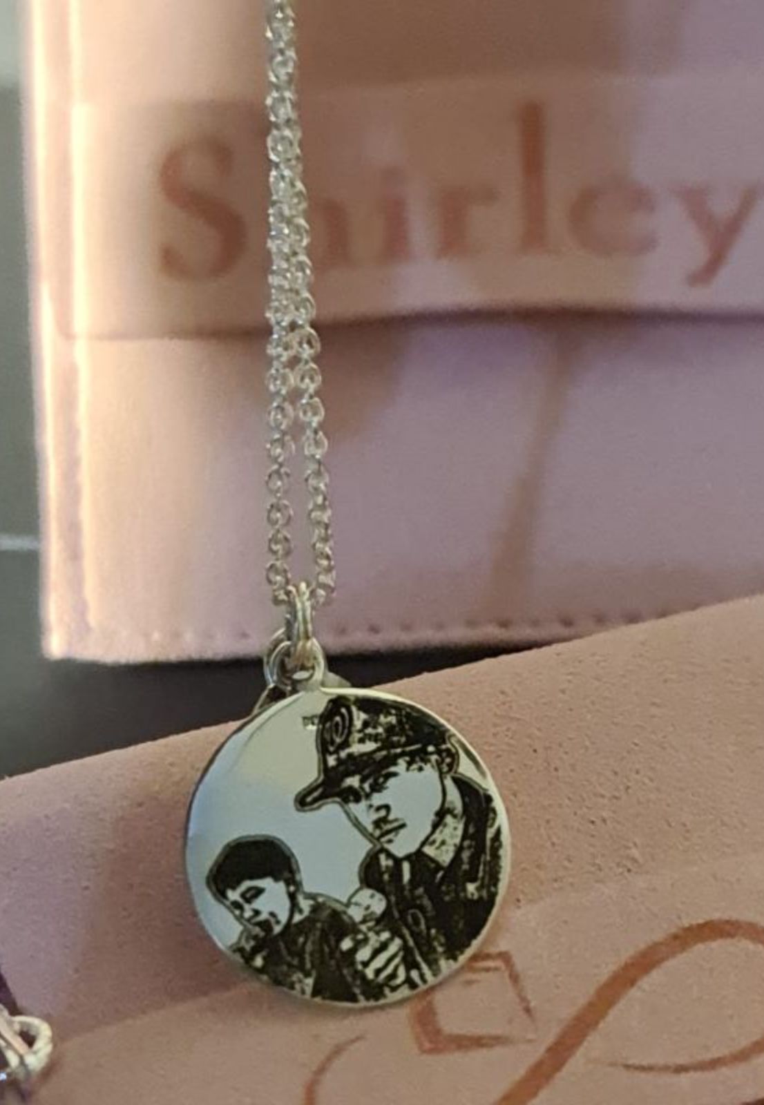 Medalla de plata 18mm. Circulo