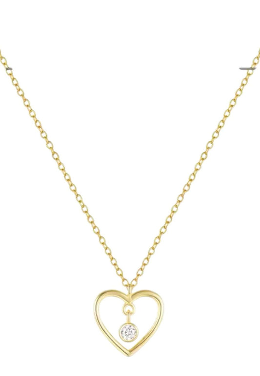 Corazón punto de luz cristal