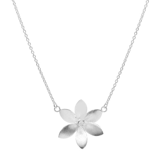 Collar Silver Flower