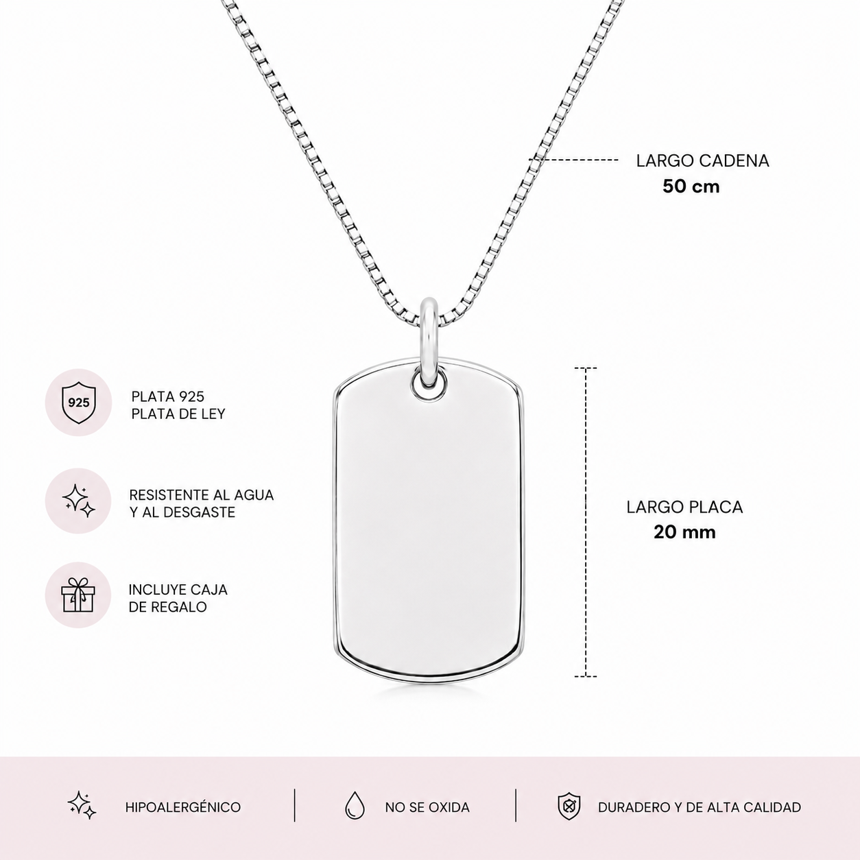 Medalla de plata 20mm. Estilo Militar